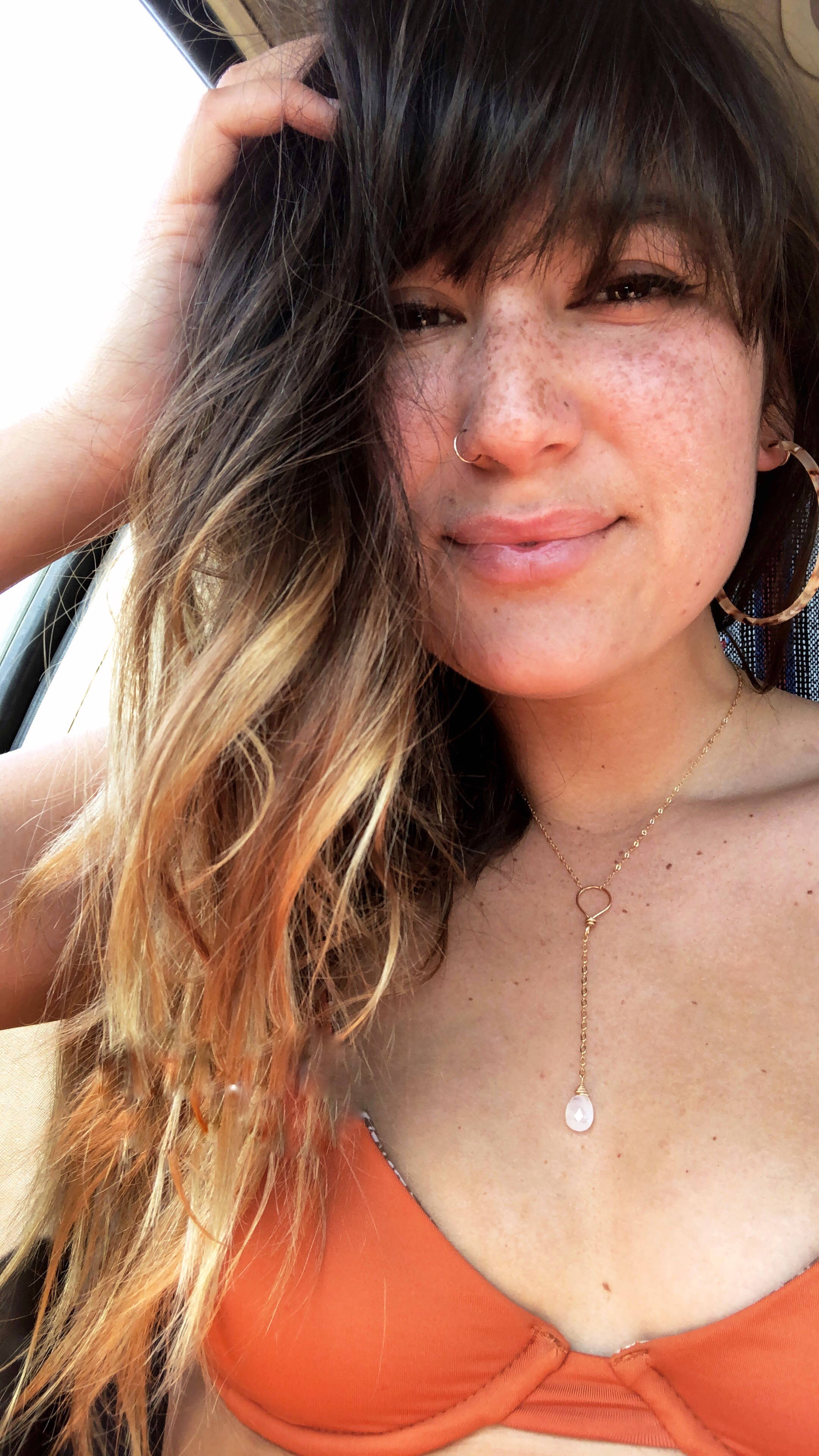 Quinn Sharp Handmade - Wholesale Pendant/Charm Necklace - 16" Y-Necklace With Moonstone/Labradorite Drop0