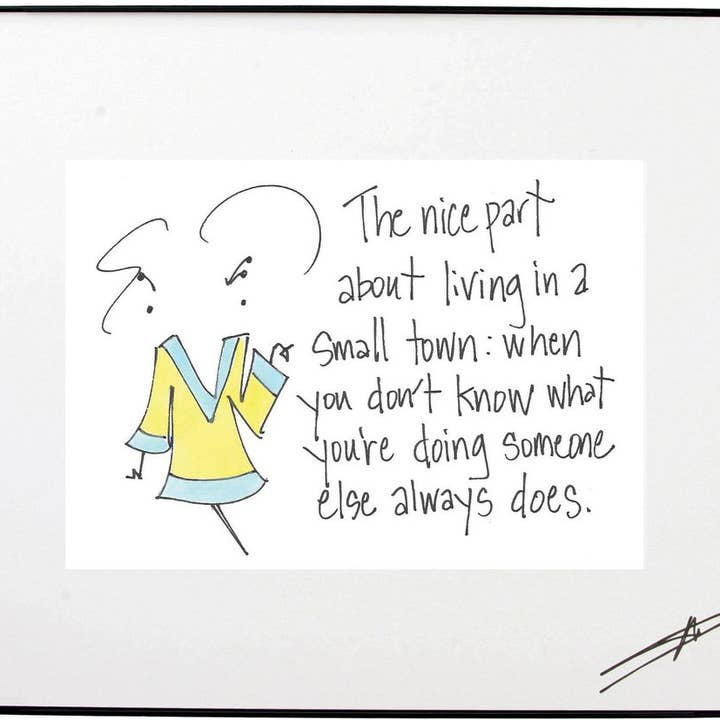 INGELIJSTE KUNST -Small Town voor wholesale door Mary Phillips Designs