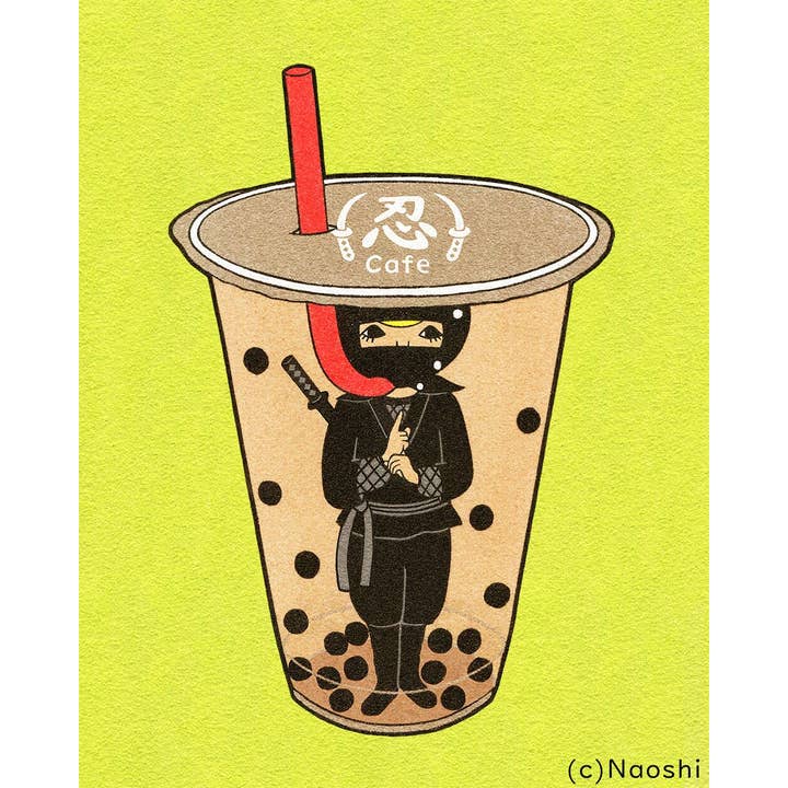 Naoshi - Wholesale Art print - 【8×10 Art Print】Boba Ninja