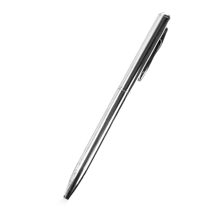 Wellspring - Wholesale Pen - Flip Note- Mini Pen - Silver