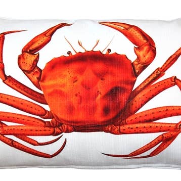 Pillow Decor - Wholesale Throw/Decorative Pillow - 12" x 19" Crab Throw Pillow
