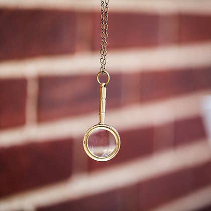 Magnifying Glass Necklace for wholesale by Adorned by Aisha