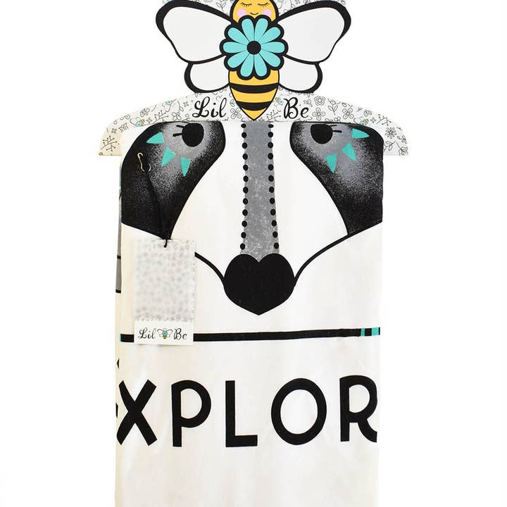 Lil Be - Wholesale Bedding Blanket - Kids & Baby - Cozy Explore Raccoon Blanket1
