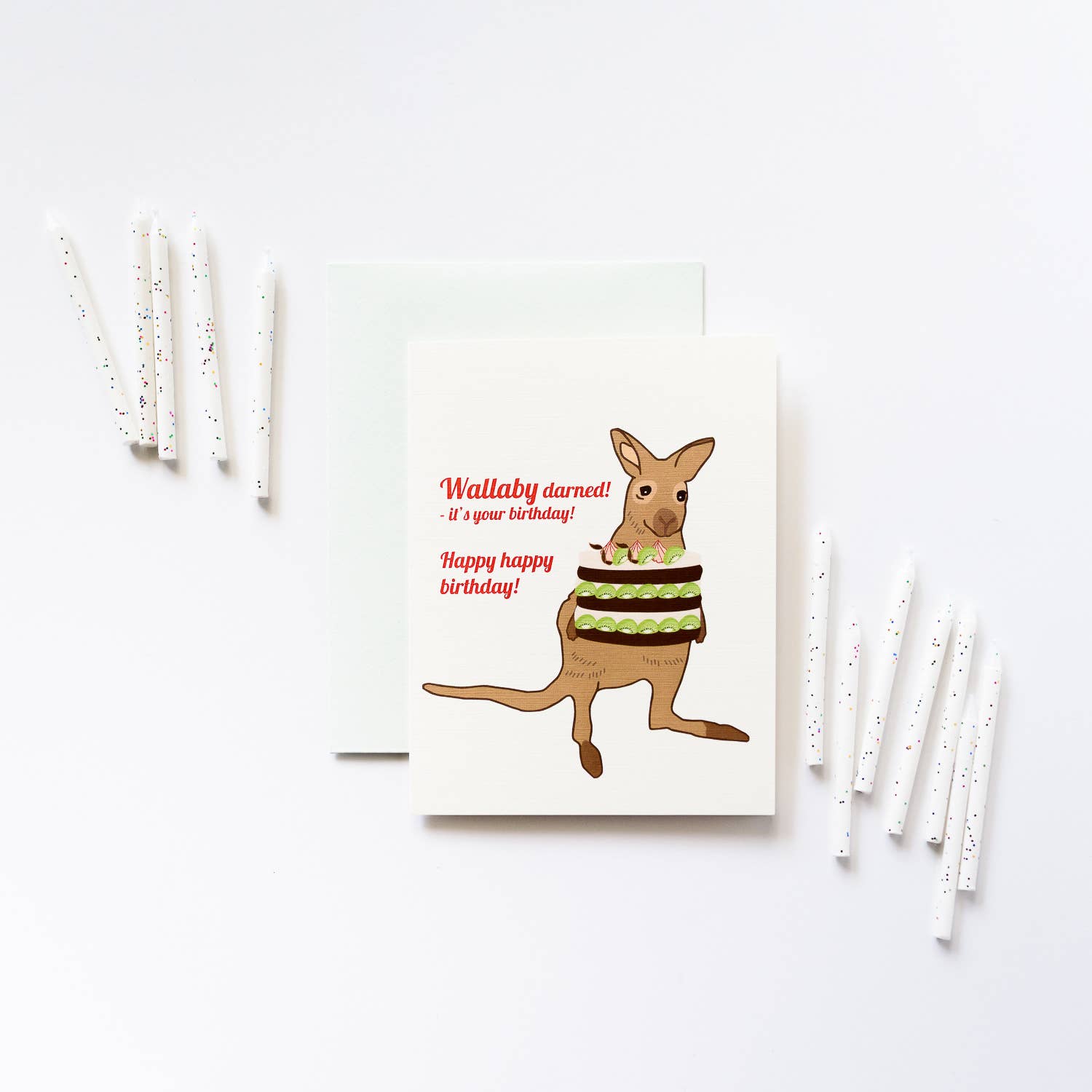 ILOOTPAPERIE - Wholesale Everyday Greeting Card - Wallaby Darn Greeting Card0