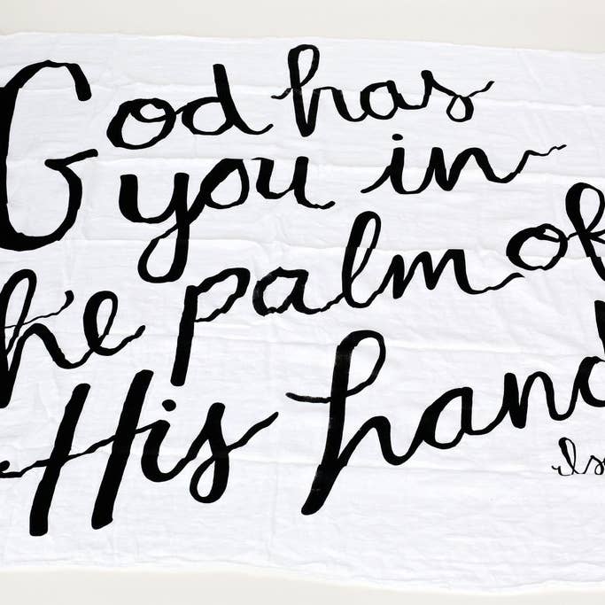 Modern Burlap – wholesale Swaddle – Baby – Organic Swaddle Blanket- ISAIAH 49:16