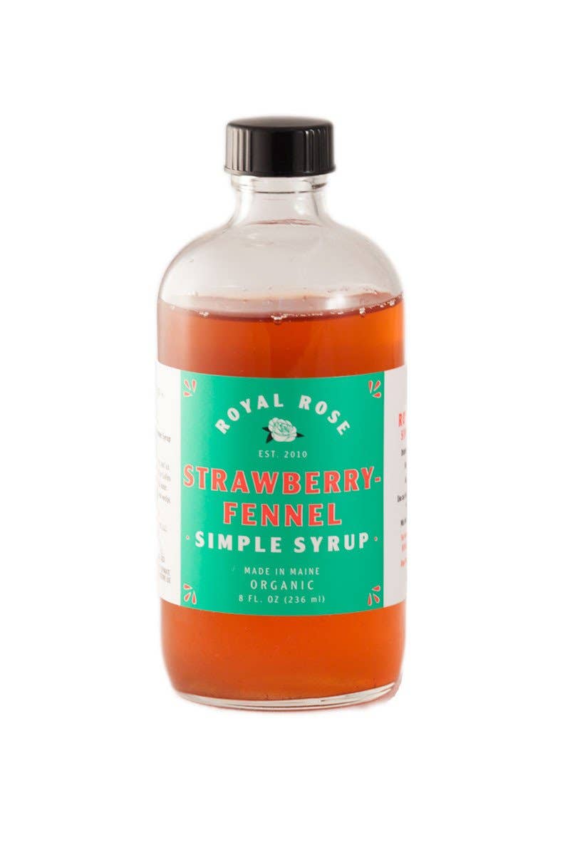 Royal Rose Syrups - Wholesale Cocktail Mix/Syrup - Strawberry Fennel Organic Simple Syrup 16oz1