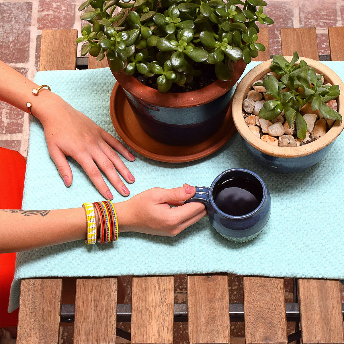 Swahili Coast - Wholesale Cuff Bracelet - Small Yellow Tri Leather Cuff1