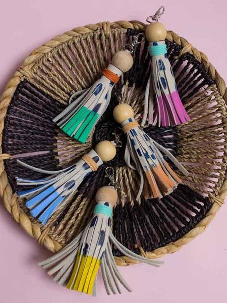 Boho Dip Dash Tassel Keychain for wholesale by Court&Co.