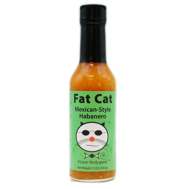 Mexican-Style Habanero Hot Sauce (full case - 12ct) for wholesale by Fat Cat