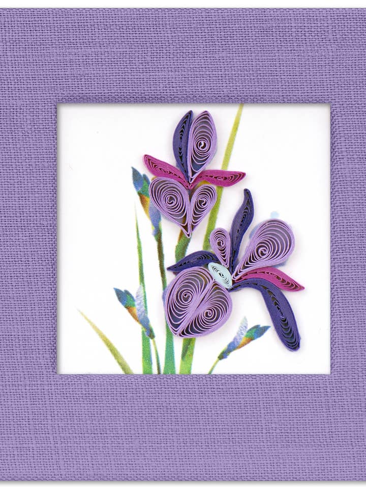 Iris Sticky Note Pad Cover for wholesale by Quilling Card