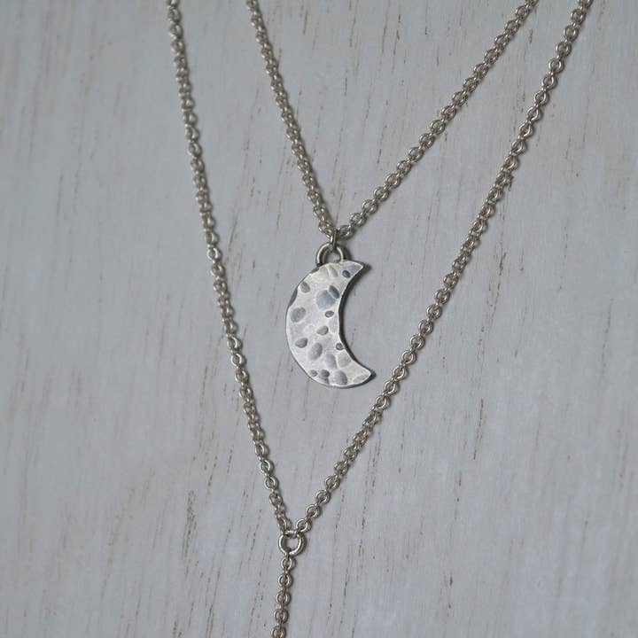 Mermaid's Moon Lariat Necklace for wholesale by Indigo Moon Jewels