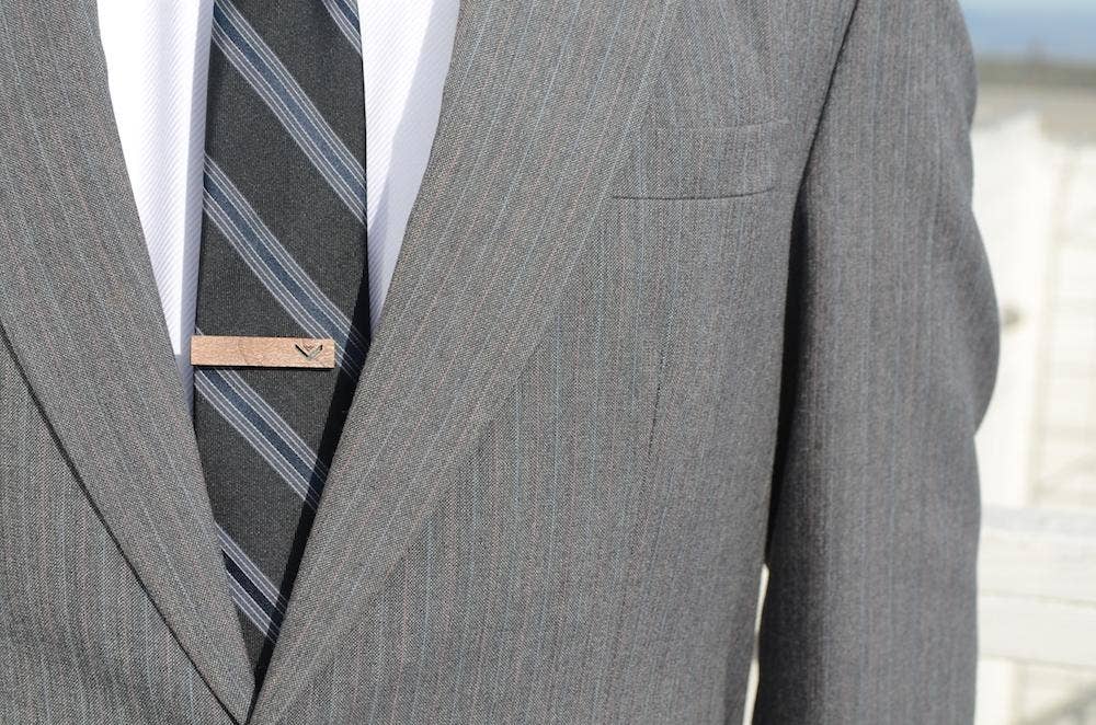 Bird of Virtue - Wholesale Tie Clip - Men's - Chevron Tie Bar1