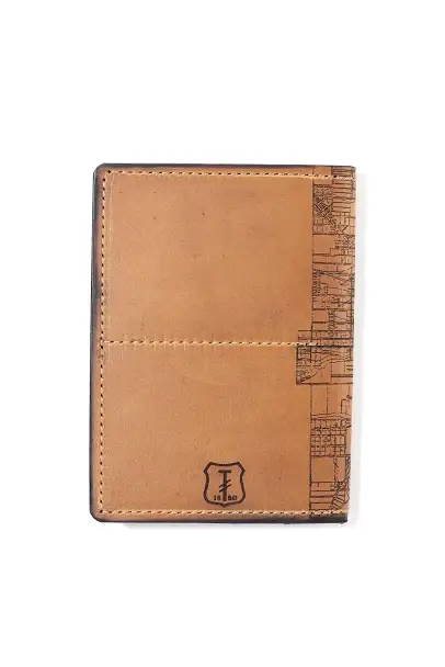 Tactile Craftworks - Wholesale Passport Case - Unisex - Milwaukee Map Passport Wallet1
