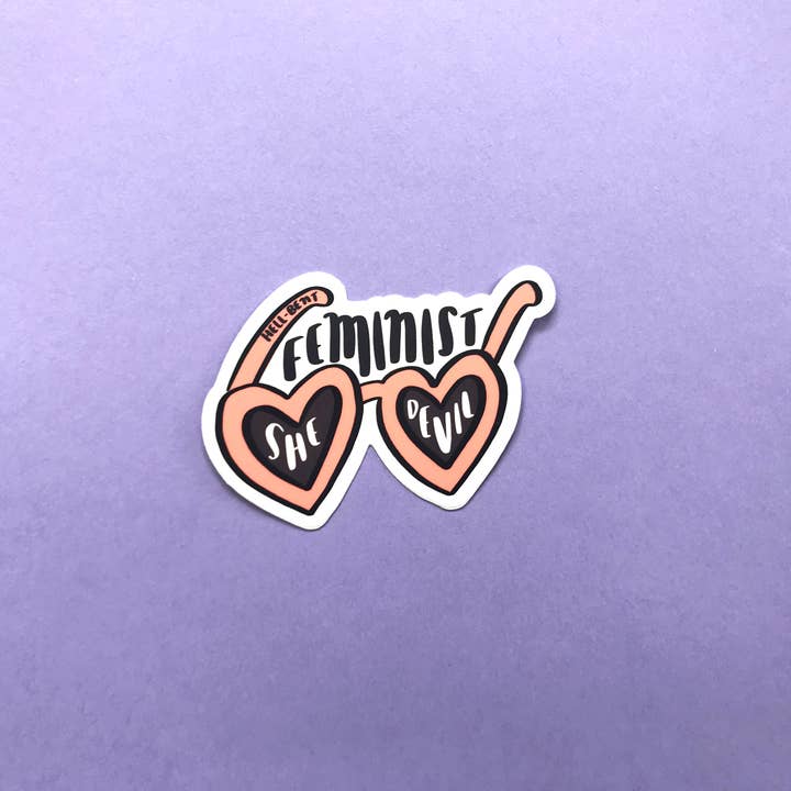 Your Gal Kiwi - Wholesale Sticker - Feminist She Devil Sticker- LAST CHANCE STOCKING STUFFER HOLIDAY GIFT 1