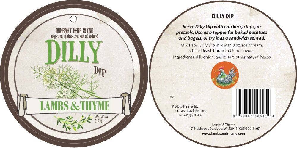 Lambs & Thyme - Wholesale Dip - Dilly Dip - Dozen1