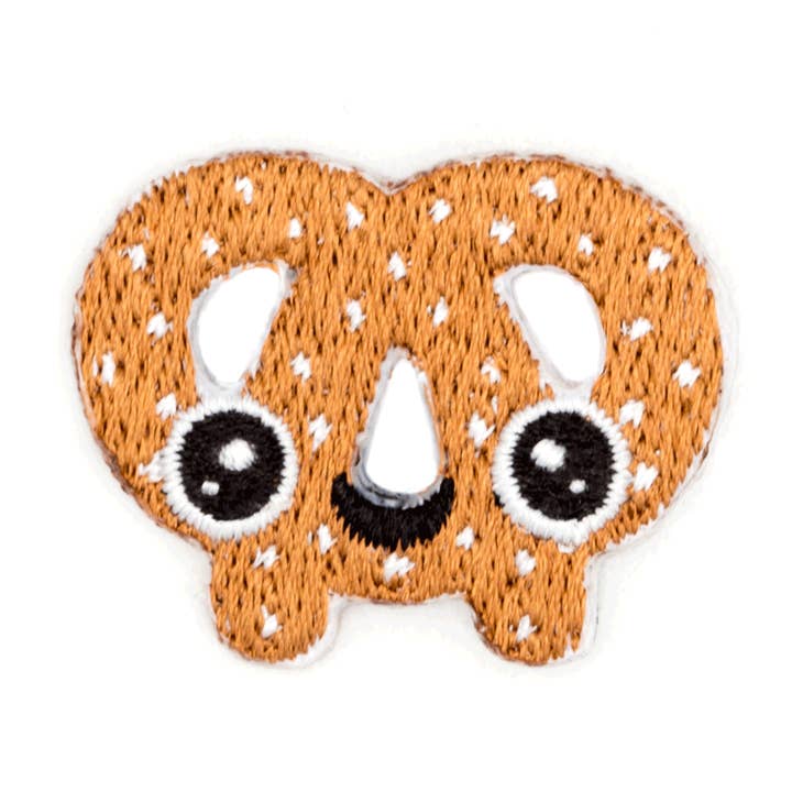 Pretzel Face geborduurde stickerpatch voor wholesale door These Are Things