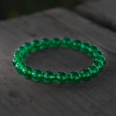 Foxfire Stones - Wholesale Beaded Bracelet - Emerald Jade Bracelet0