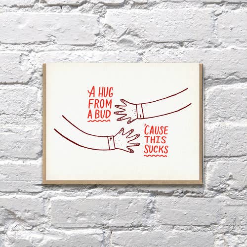 Bench Pressed - Vente Carte de vœux classique - Carte Hug Bud