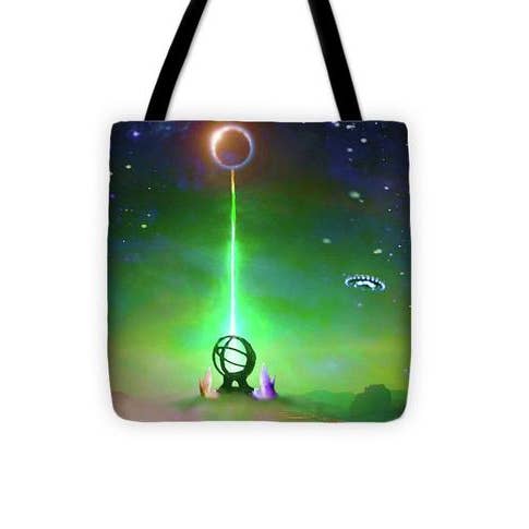 13" x 13" Energy Exchange Tote Bag for wholesale by Don White-Art Dreamer