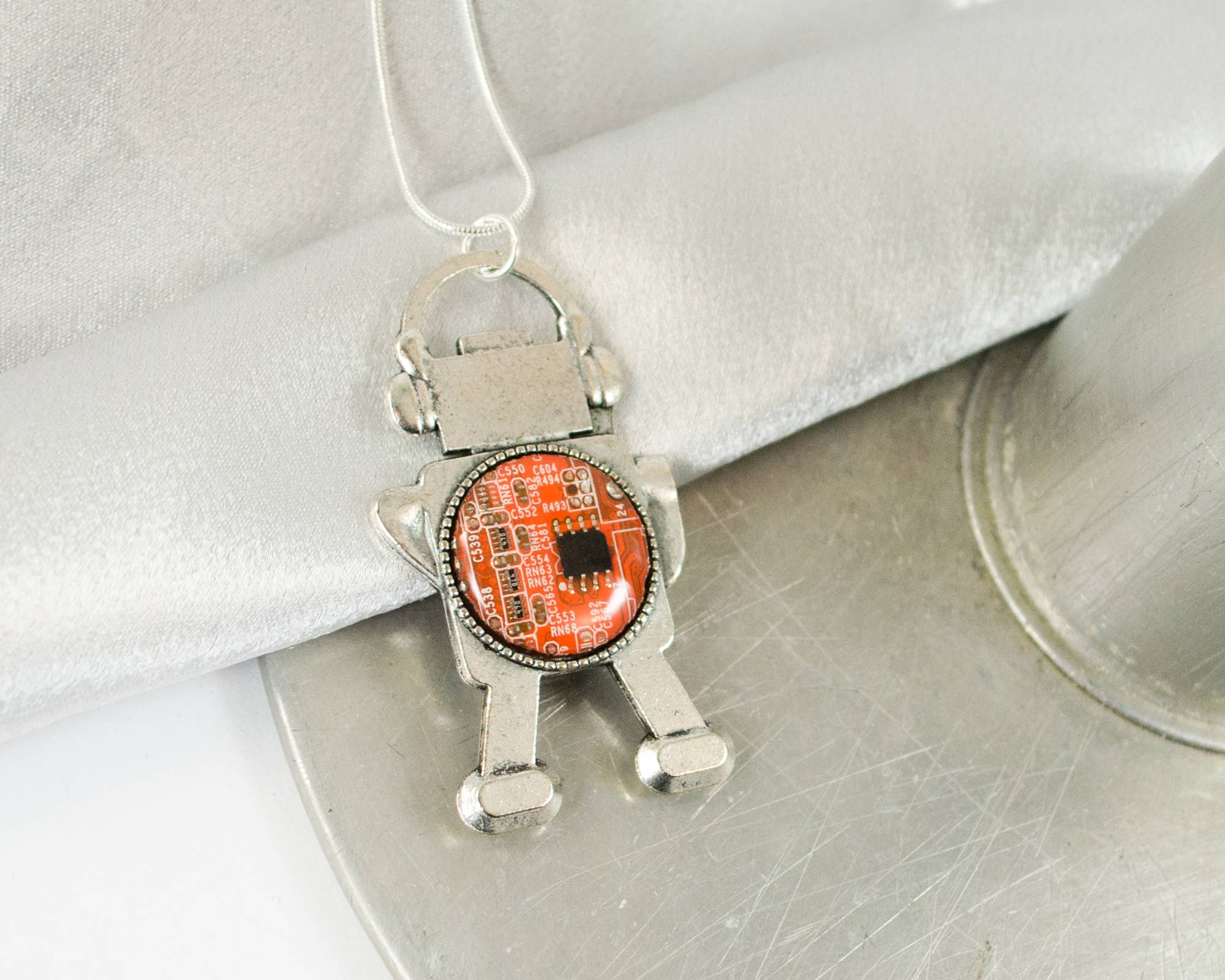 Circuit Breaker Labs - Wholesale Pendant/Charm Necklace - Circuit Board Robot Necklace8