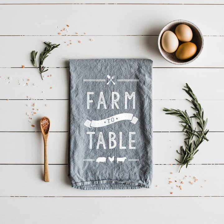Gladfolk - Wholesale Tea Towel - Farm To Table Tea Towel