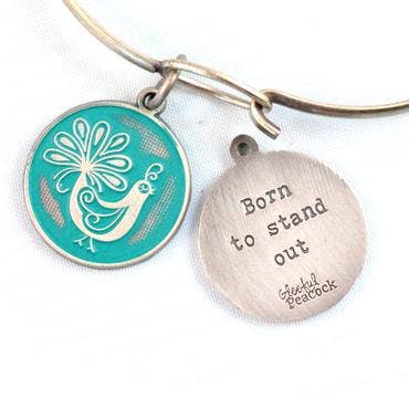 Stand Out Token Charm, Bracelet, or Necklace RETIRED for wholesale by Gleeful Peacock