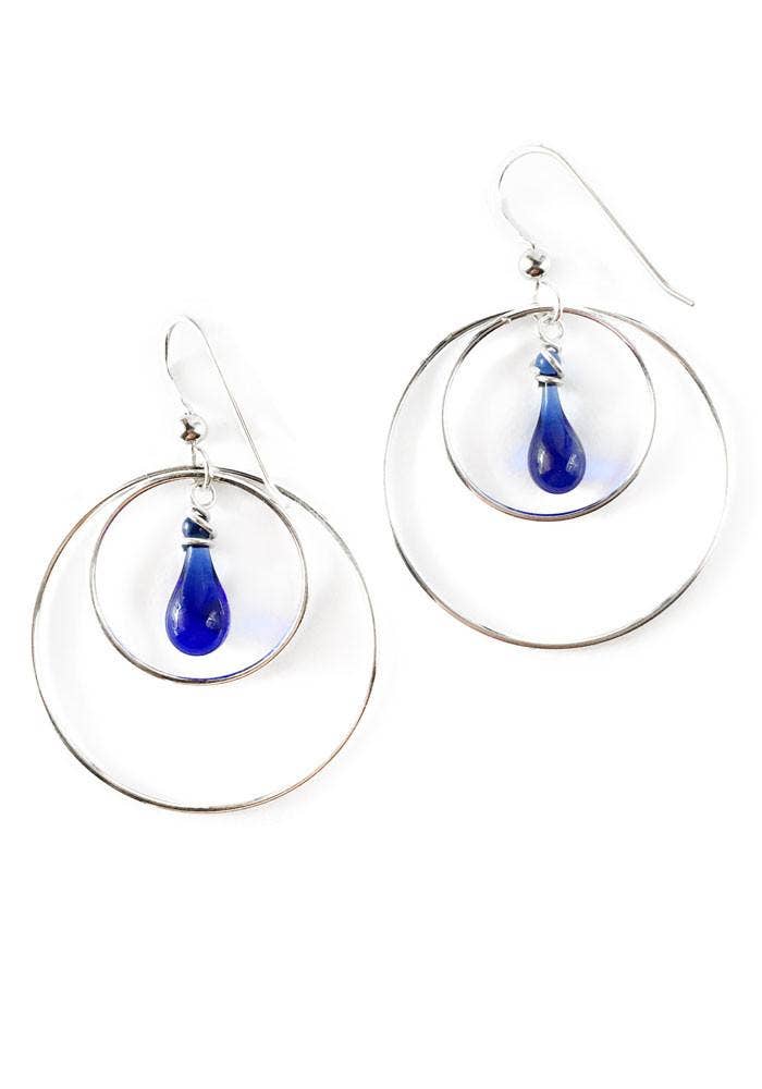 Sundrop Jewelry - Wholesale Dangle Earrings - Eclipse Glass and Silver Earrings - Small13