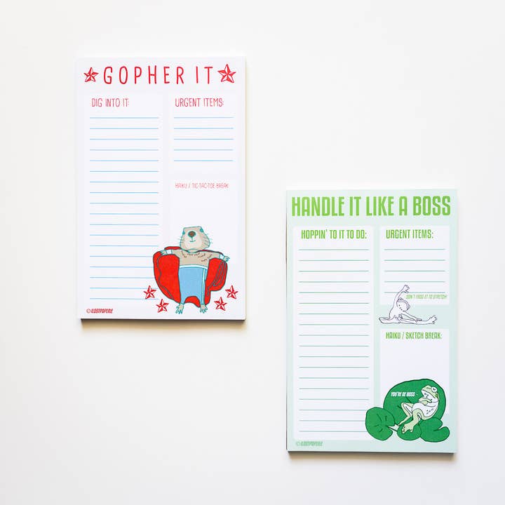 ILOOTPAPERIE - Wholesale Notepad - Gopher It! Nacho Libre Gopher Desk Notepad 50 Sheets1