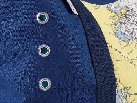 Not for Navigation - Wholesale Beach Bag - Custom Nautical Beach Bag– Oversized Canvas Tote, Map Design4