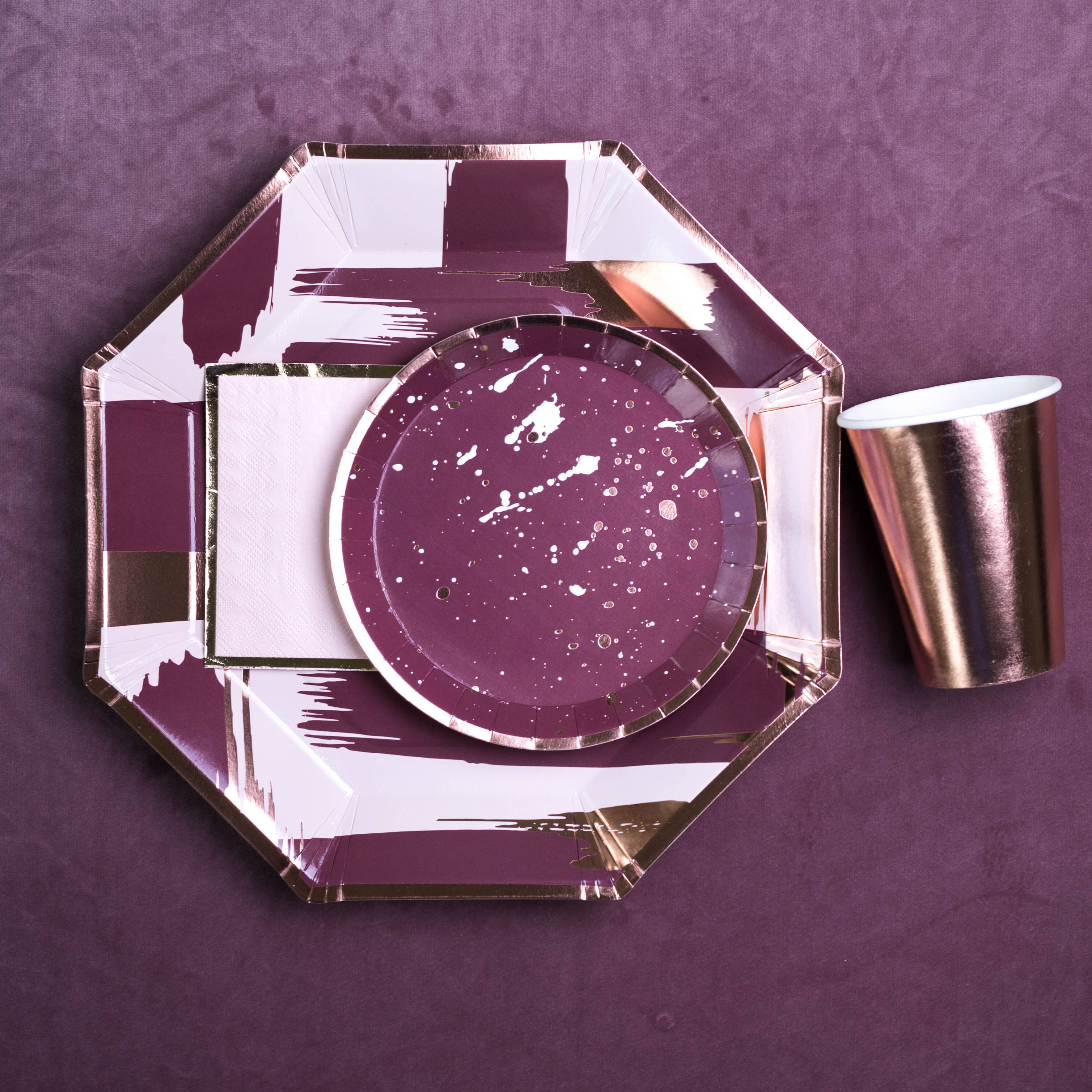 Jollity & Co. + Daydream Society - Wholesale Disposable Plate - Mauve-elous Charger Plates - 8 Pk.3