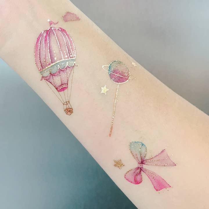 Air Balloons Temporary Tattoos Stickers for wholesale by PAPERSELF