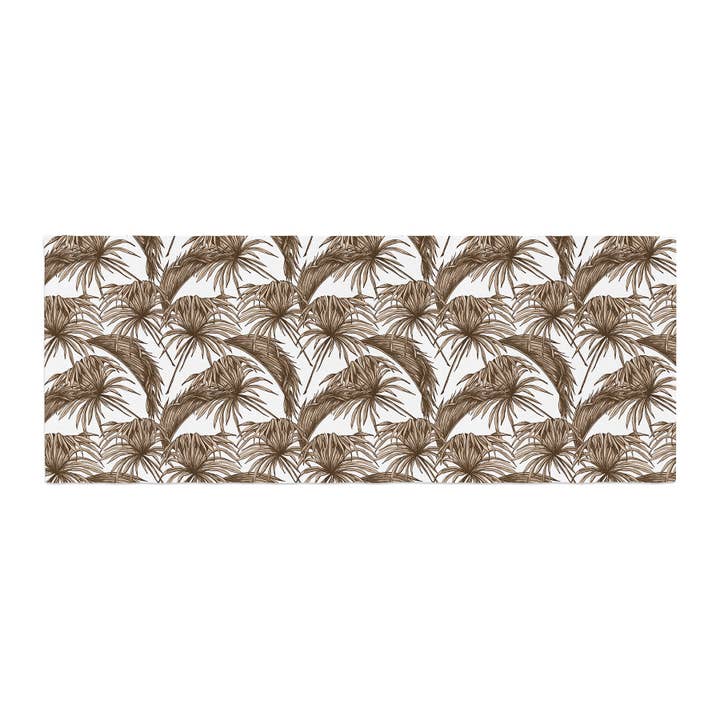 Palmtastic Tan Bed Runner for wholesale by Bedding By Kess Inhouse