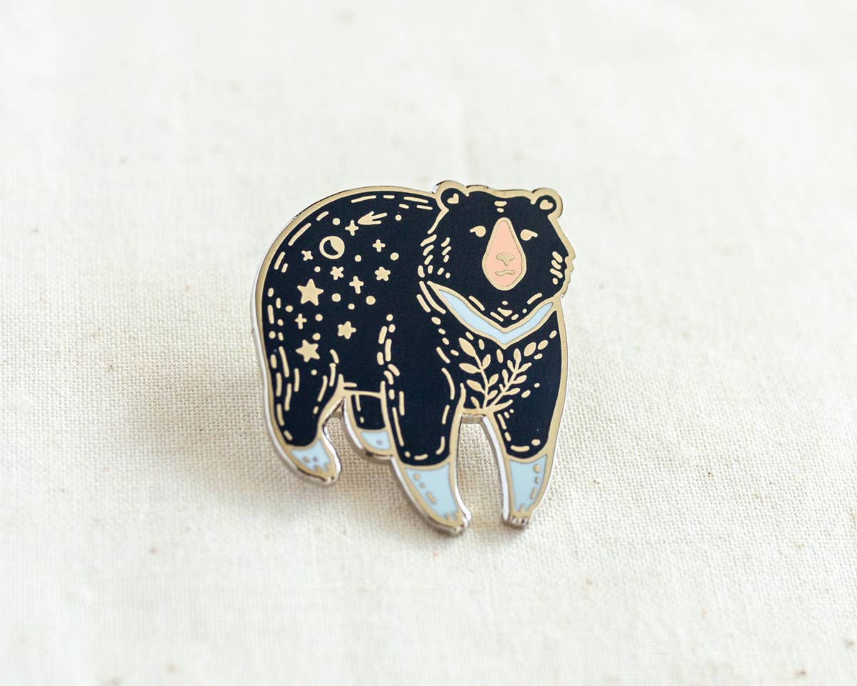 Wildship Studio – Engroshandel Reversnål/knap – Moon Bear Emalje3