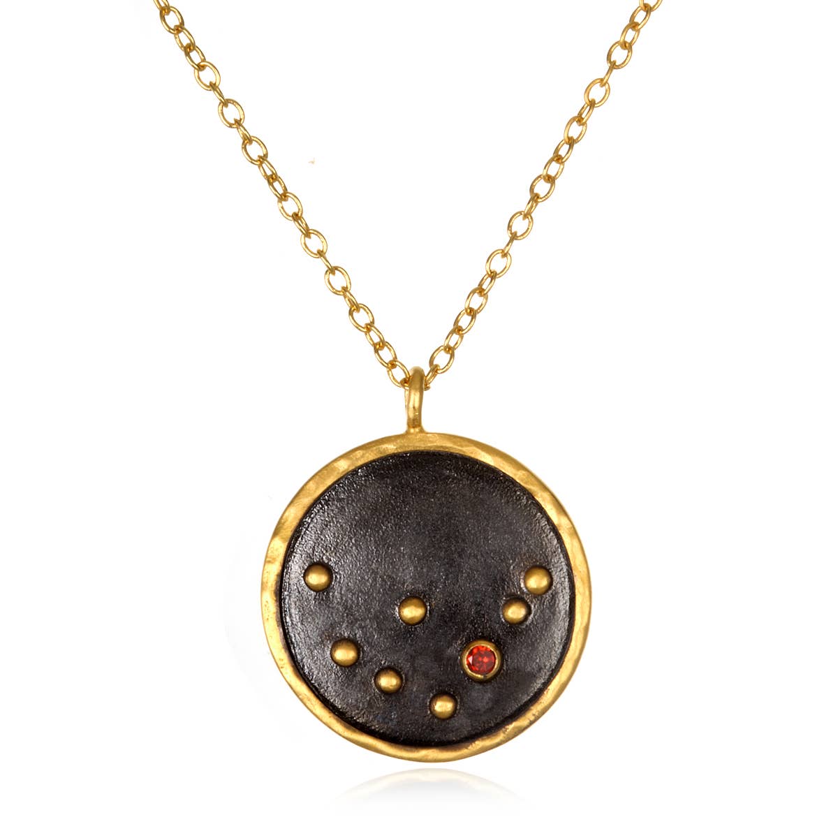 Satya Jewelry - Wholesale Pendant/Charm Necklace - Gunmetal Zodiac Constellation Necklace 18" - SOLD INDIVIDUAL7