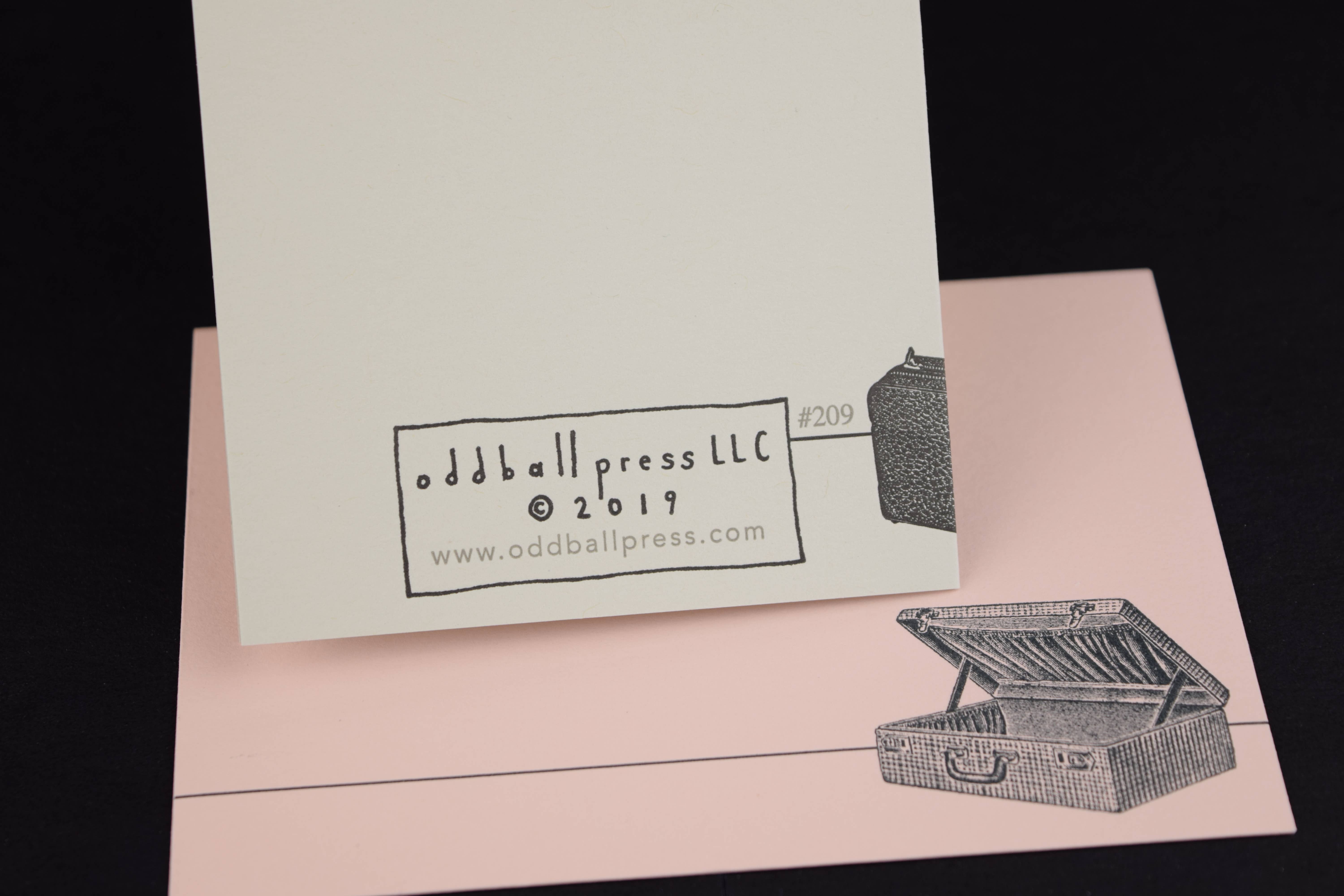 Oddball Press LLC - Wholesale Love Card - Baggage Love Card3