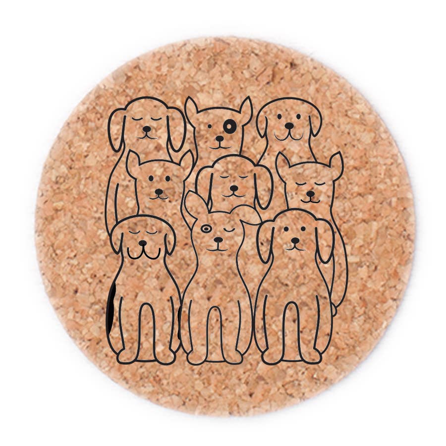 Counter Couture - Wholesale Coasters - Dog Cork Coasters | Sustainable Cork 1