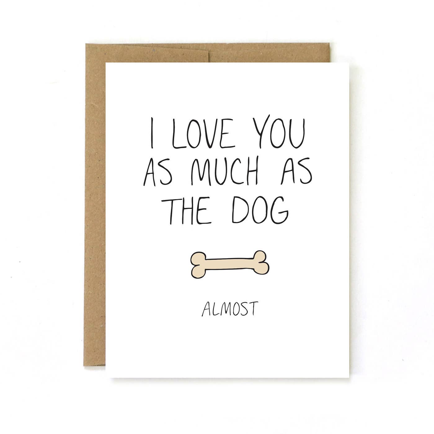 Unblushing – wholesale Love card – Pet Shop Store Card - Love Anniversary Card for Dog Owner