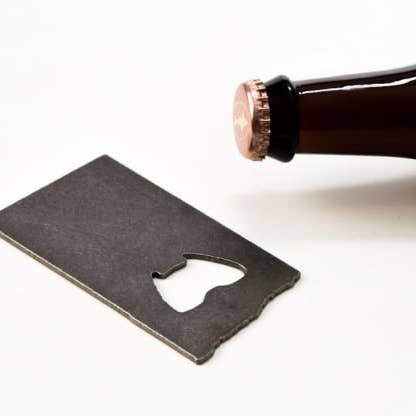 North Dakota Rustic Steel Bottle Opener for wholesale by Iron Maid Art