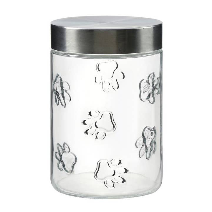 Medium Maxwell Dog Glass Canister for wholesale by Amici Home