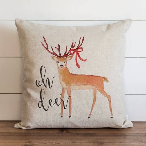 Oh Deer Pillow Cover for wholesale by Porter Lane Home