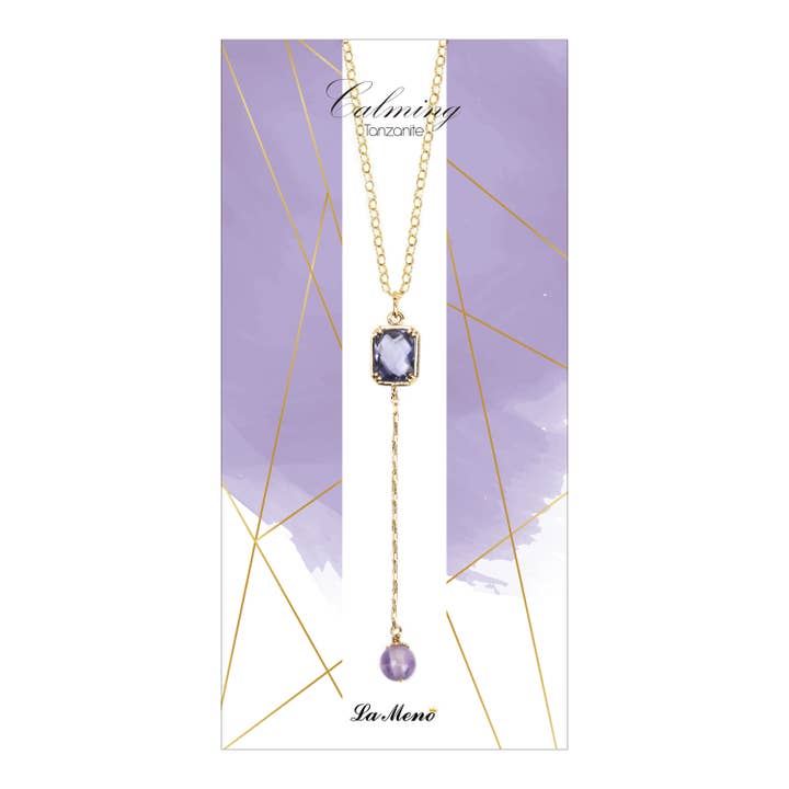 Bungelende ketting - Tanzaniet voor wholesale door LA MENO