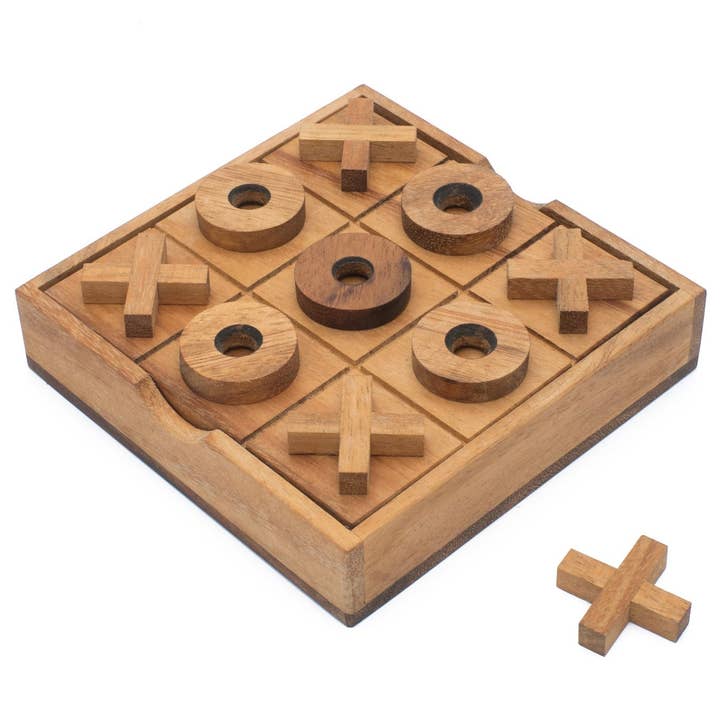 Tic Tac Toe Set/XOXO houten bordspel handgemaakt voor wholesale door SiamMandalay