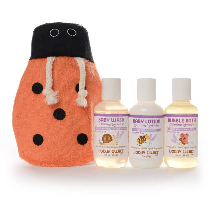 Little Twig – wholesale Bath & body set – Baby – TRAVEL SET LADYBUG