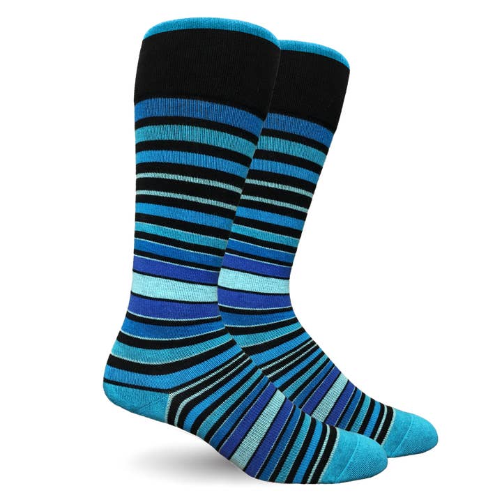 Compression Socks - Stripes Blue for wholesale by Dr. Segal's