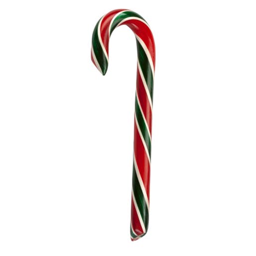 Hand-Spun Jumbo Candy Cane - Cherry - 1.75 oz for wholesale by Hammond's Candies