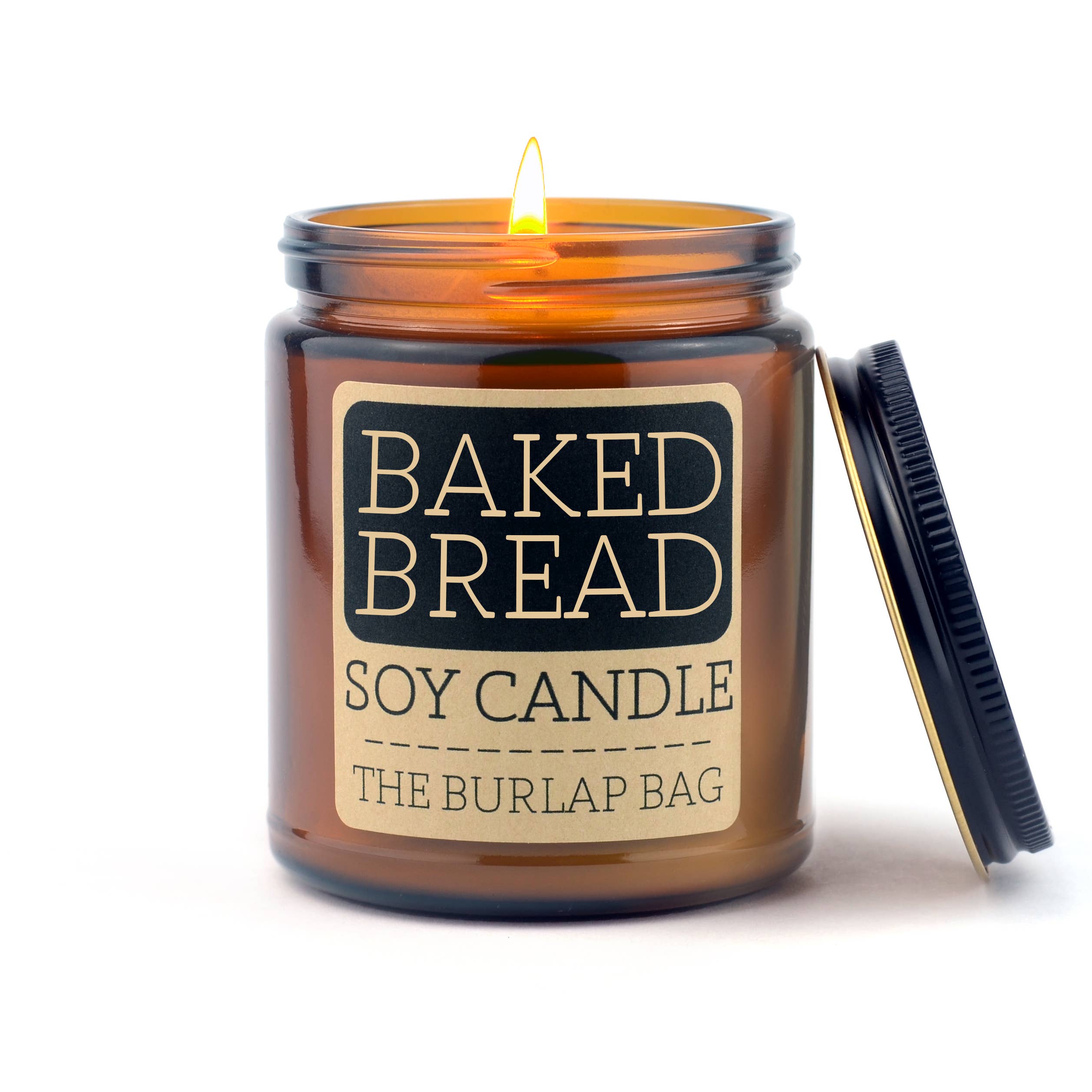 The Burlap Bag - Wholesale Jar/Filled Candle - Baked Bread - Soy Candle 9oz4