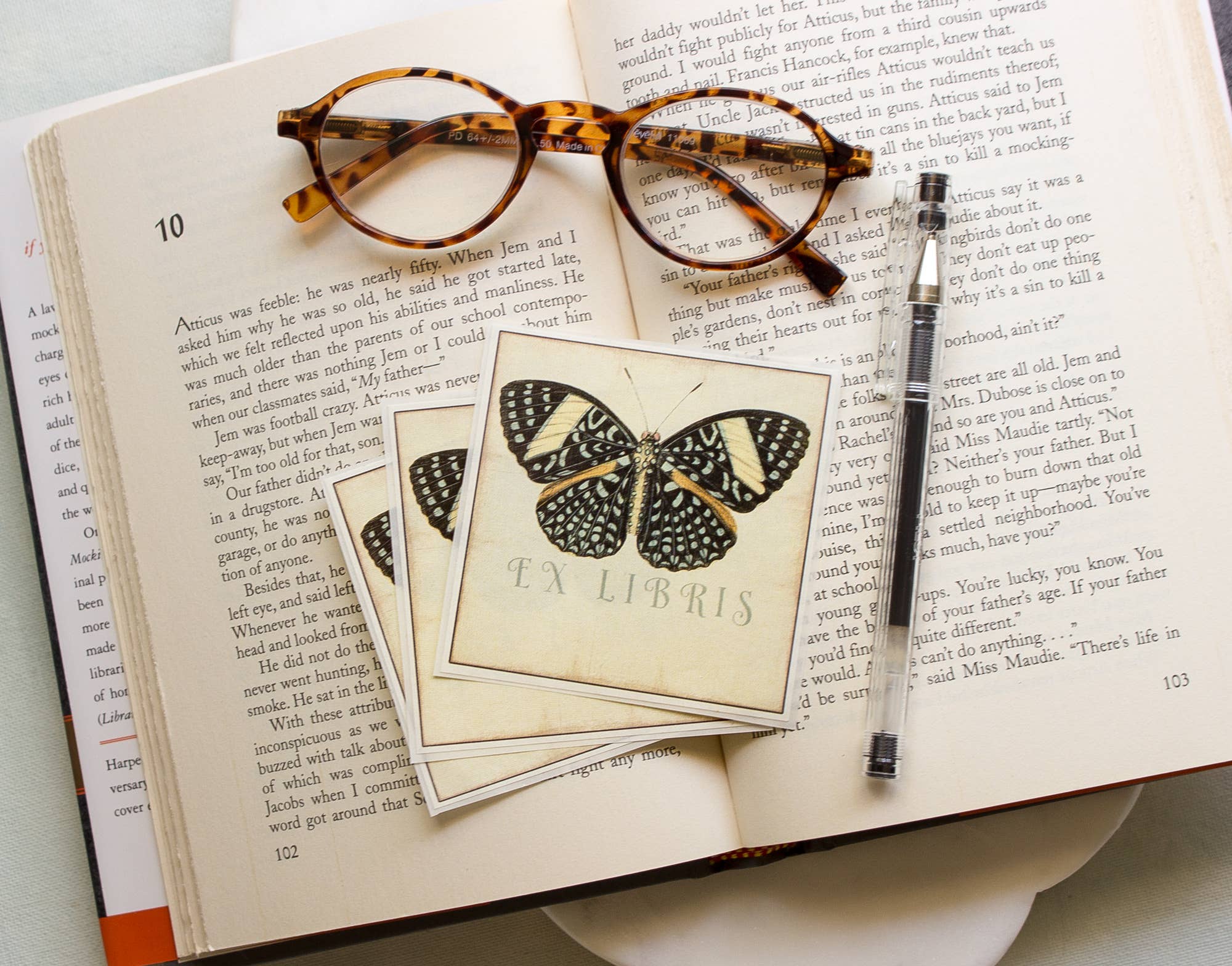 Sunshine and Ravioli - Wholesale Book Plate - Black Butterfly Bookplates1