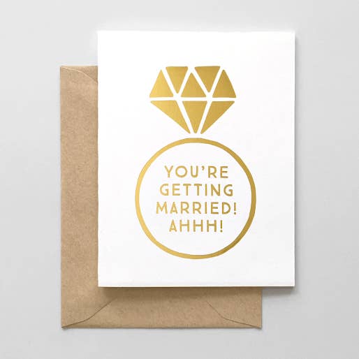 Ring Congrats Grußkarte für den Großhandel von Hello Paper Co.