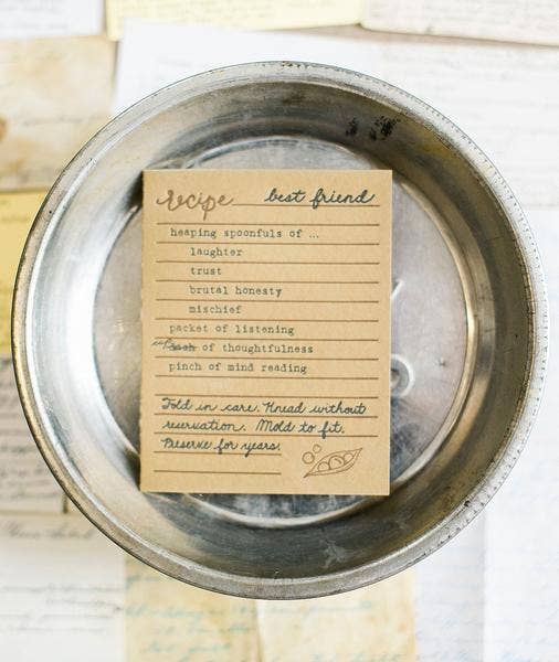 Belle & Union - Wholesale Recipe Card - Bread & Butter: Best Friend Recipe Card1