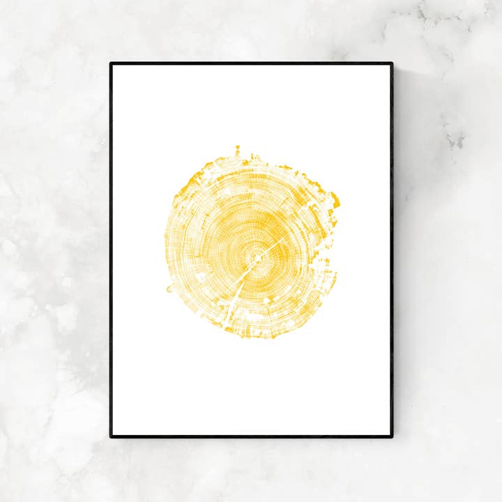 Longleaf Pine in Pantone 7406, 18"x24" unframed for wholesale by Timber Wood Prints